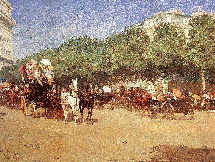 Childe Hassam Le Jour du Grand Prix china oil painting image